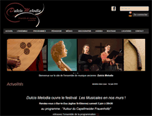 Tablet Screenshot of dulcismelodia.com